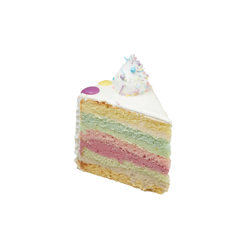 Rainbow cake round